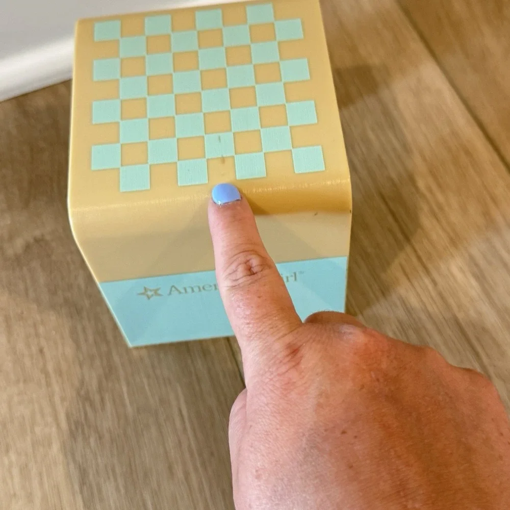 American Girl Game Night Pictionary Checkers Table Truly Me